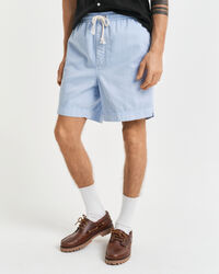 Regular fit Sunfaded shorts med løbesnor
