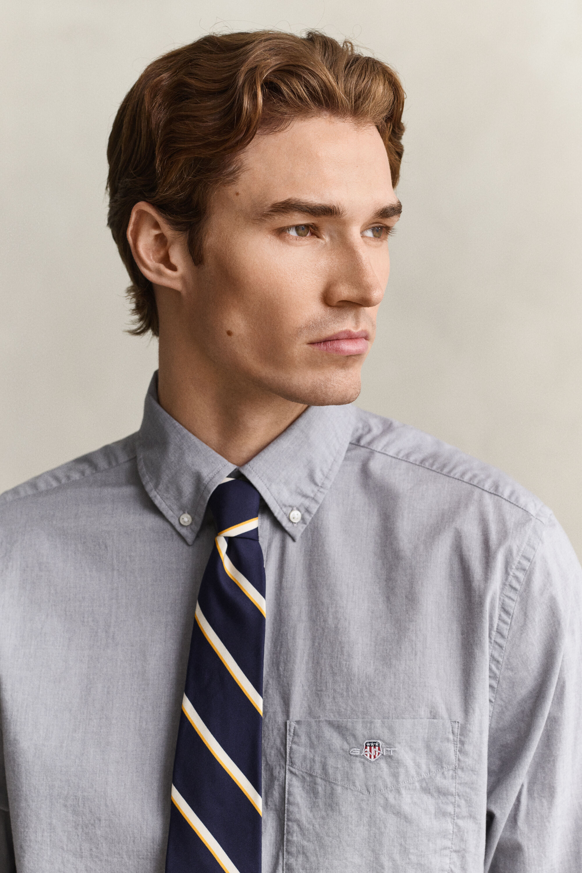 Regular fit klassisk poplin-skjorte