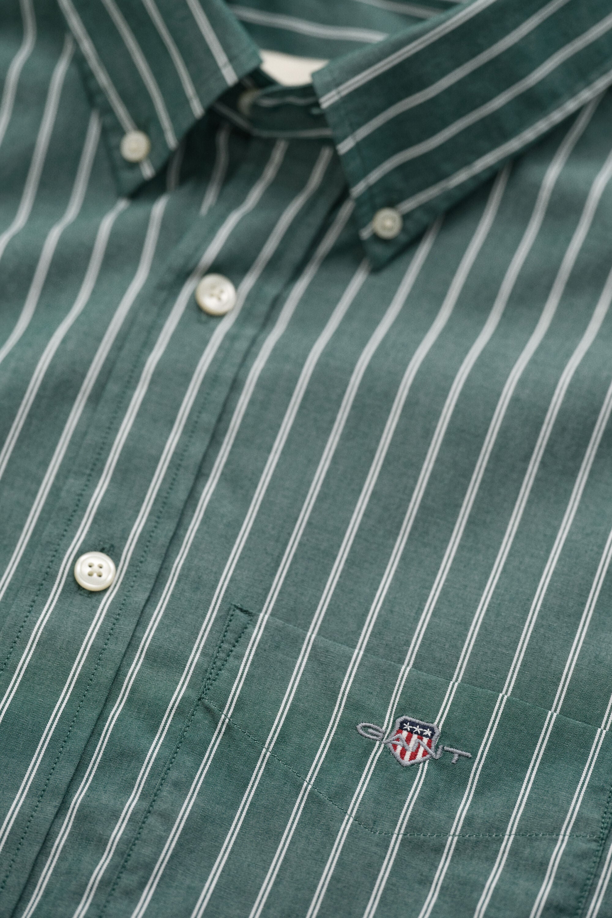 Stribet klassisk poplin-skjorte