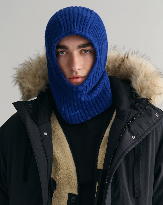 Strikket balaklava i uld