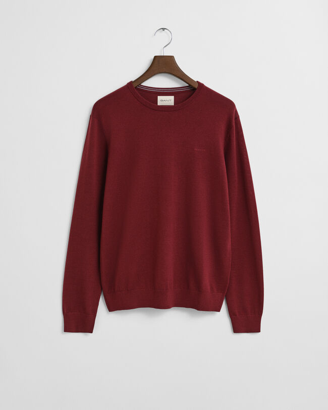 Crewneck sweater af ekstra fin merinould