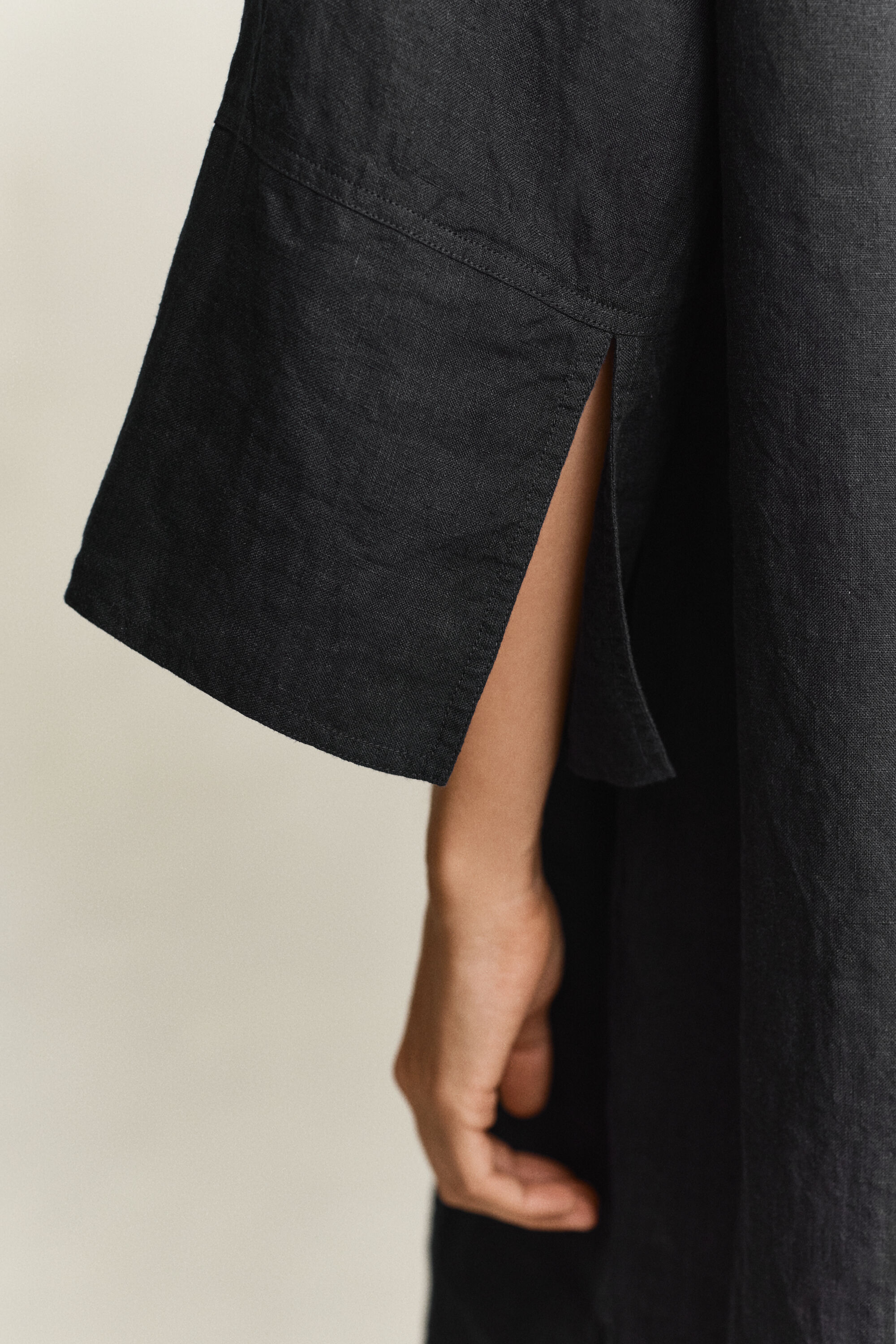 Popover kjole i hør