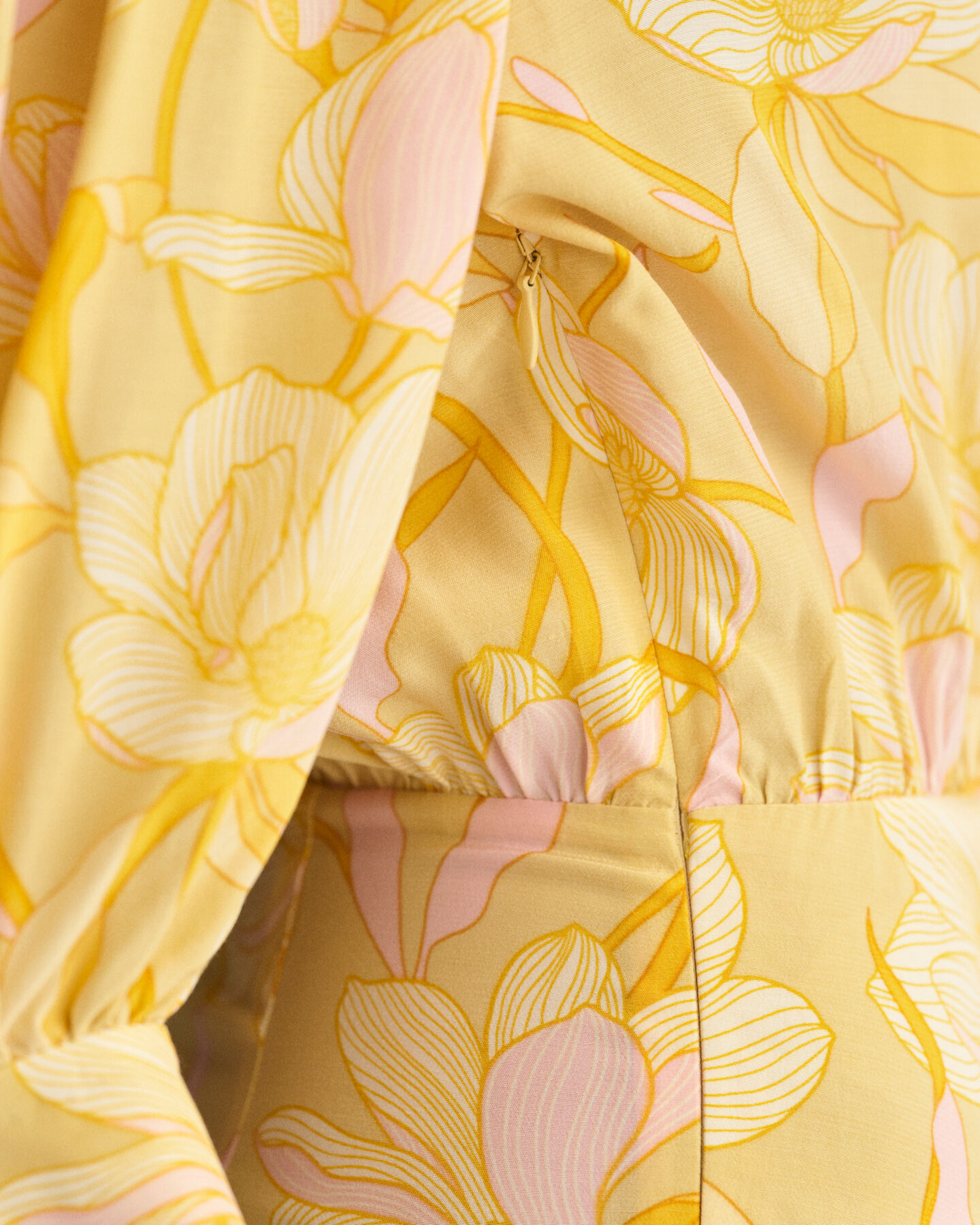 Regular fit Magnolia Print slå-om kjole