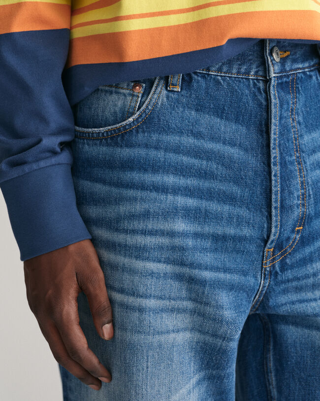 Loose Fit jeans med vintage-vask