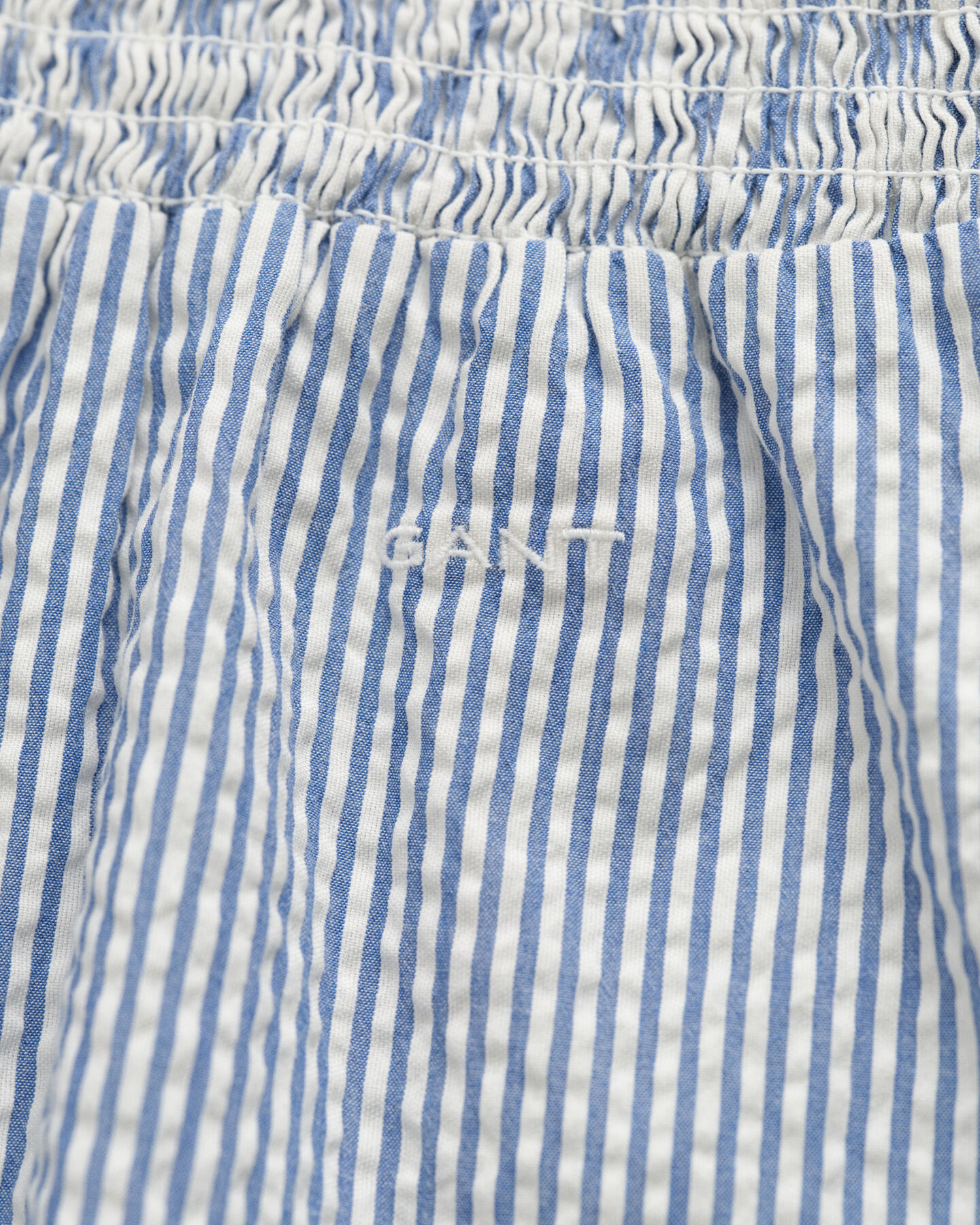 Girls stribet seersucker kjole