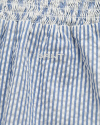 Girls stribet seersucker kjole