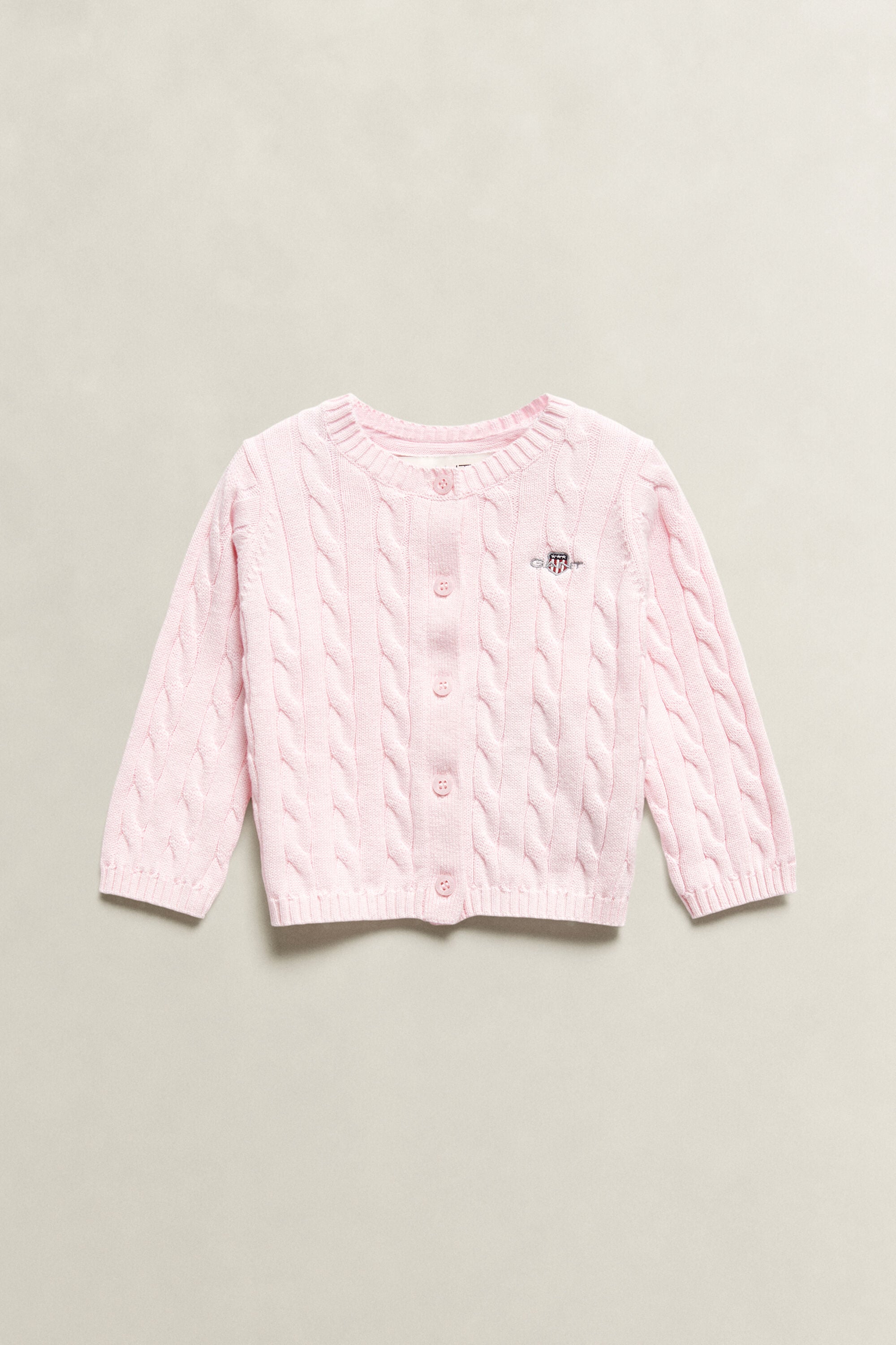 Baby Shield cardigan med kabelstrik