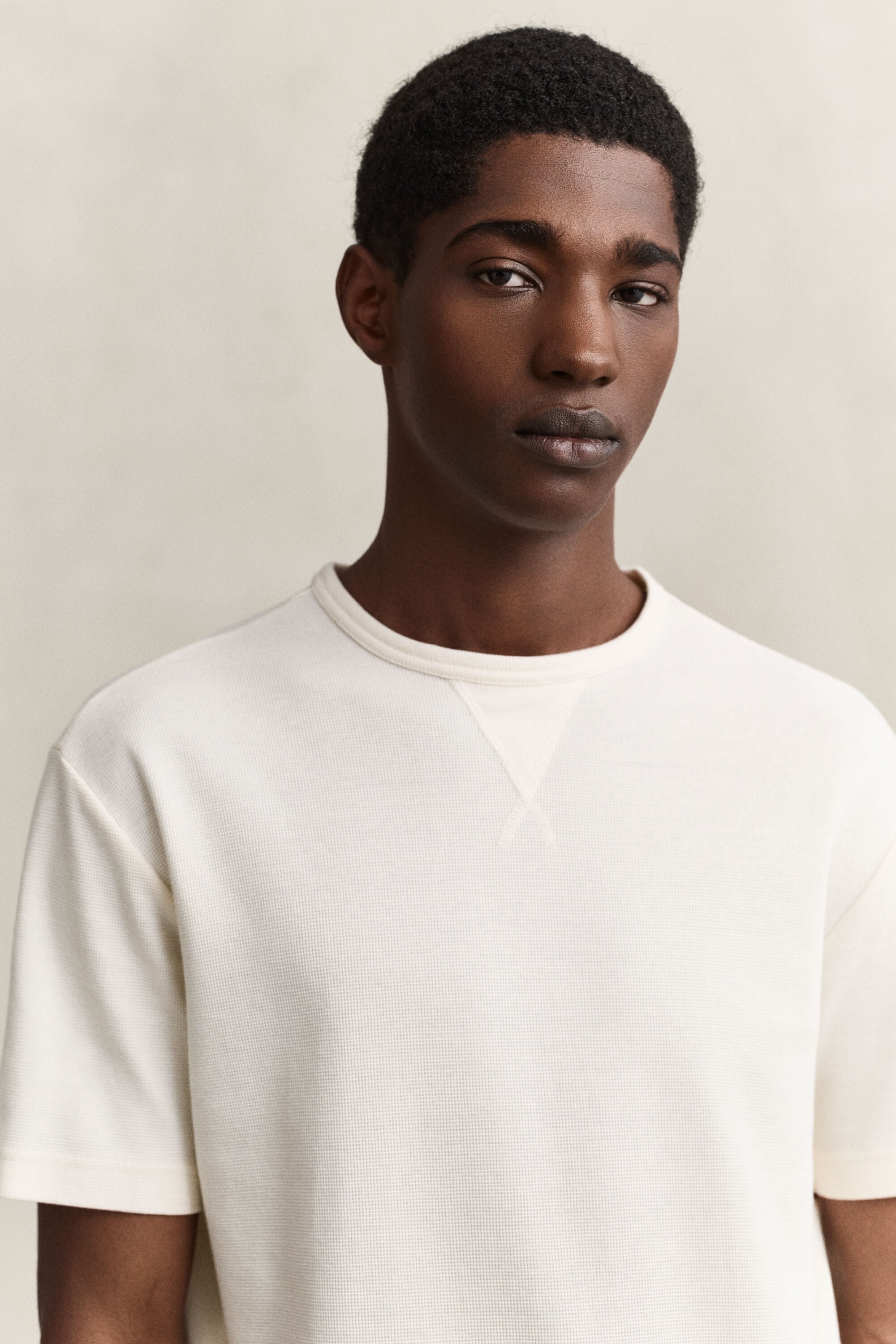 Tekstureret T-shirt