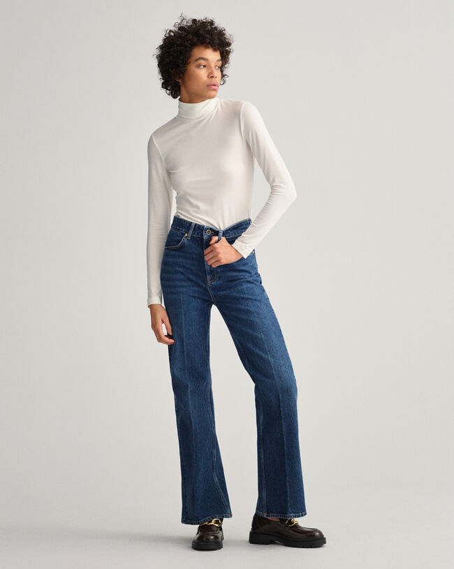 Højtaljede jeans med svaj