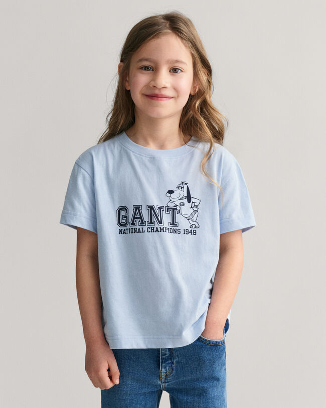Kids GANT T-shirt med Dog-tryk