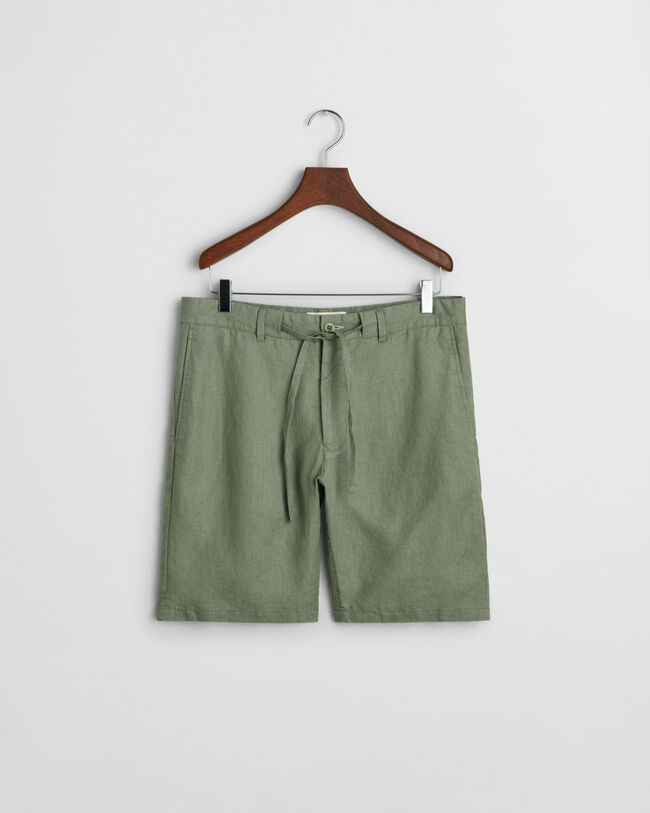 Relaxed fit shorts af h&oslash;r med l&oslash;besnor