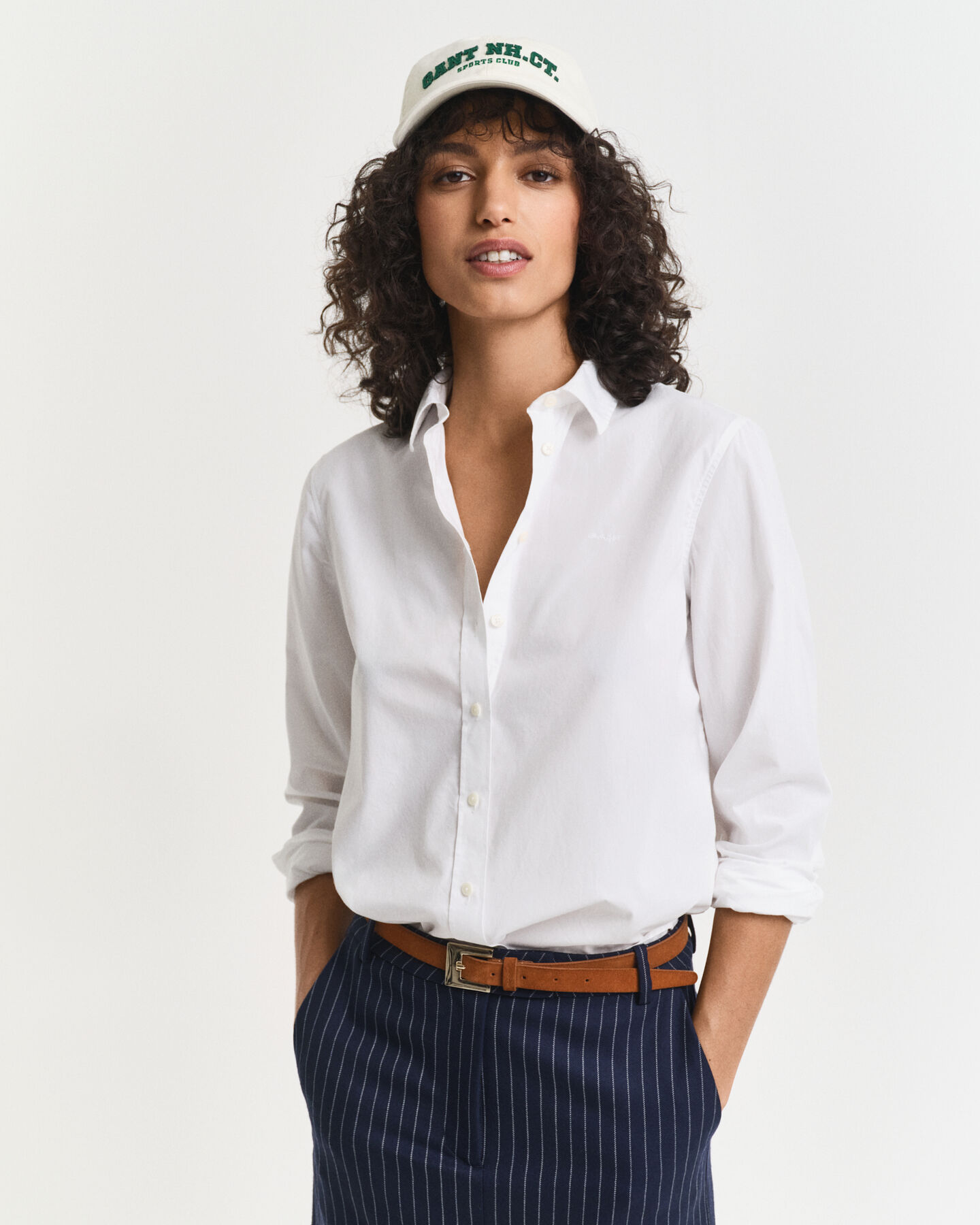 Regular fit klassisk poplin-skjorte