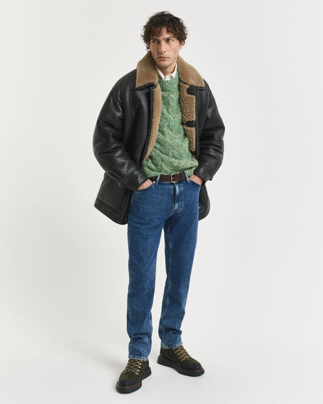 Regular fit jeans i let vask