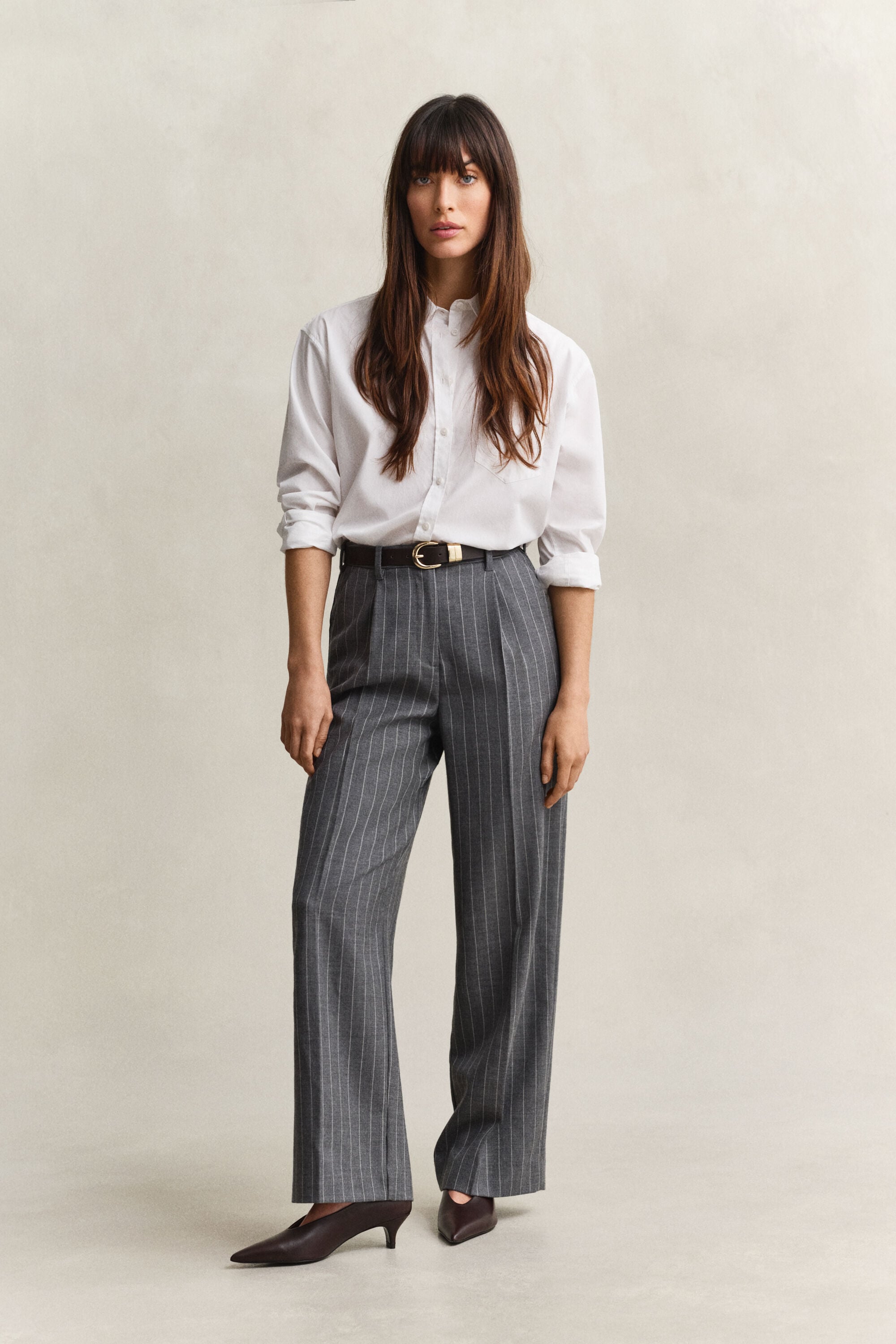Pinstripe uldbukser