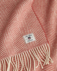 Sildebensmønstret uldtæppe