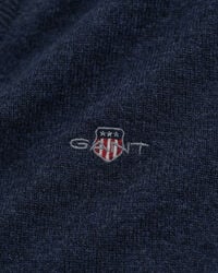 Sweater med V-hals af ekstra fin lammeuld