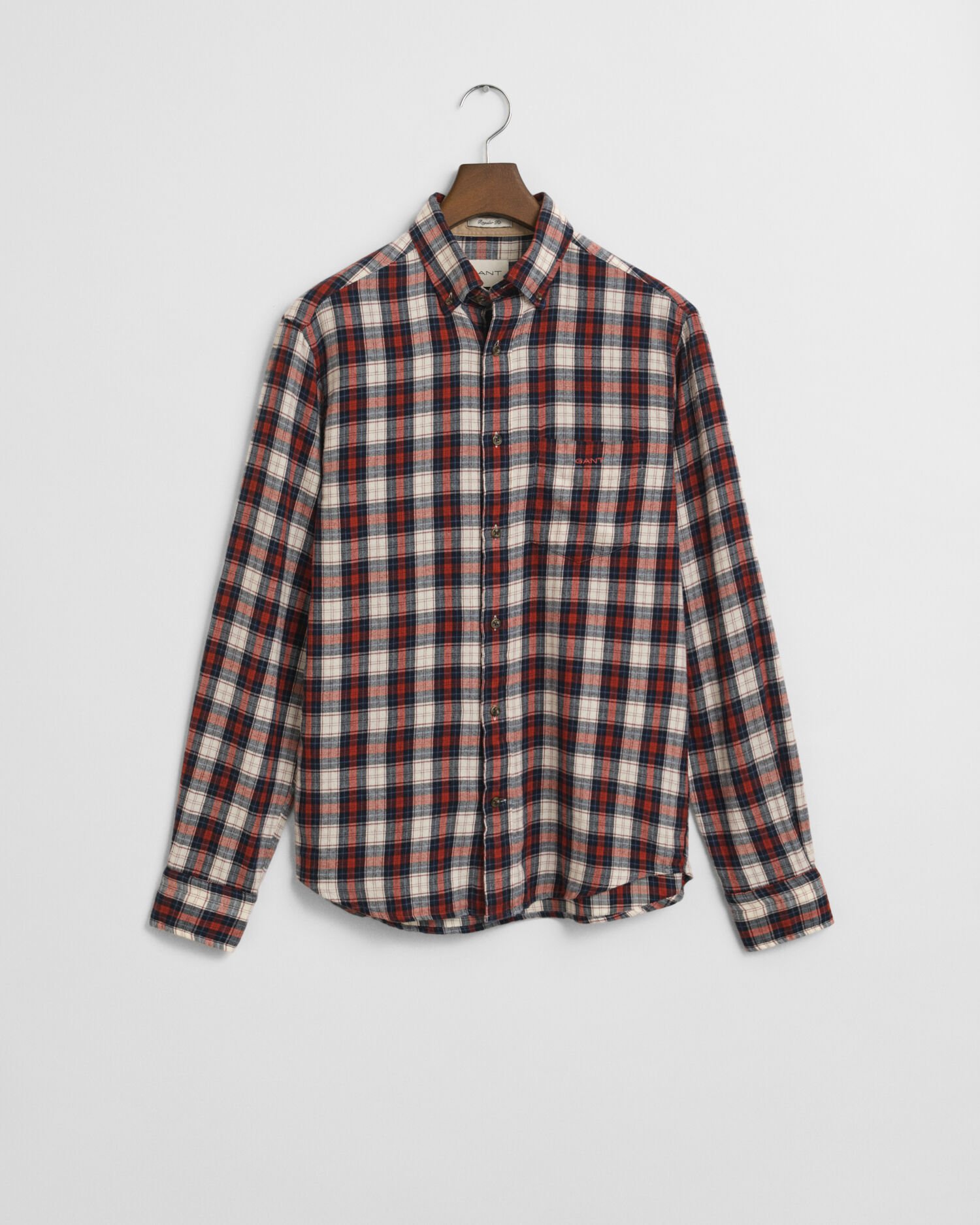 Regular fit ternet Windblown flannelskjorte