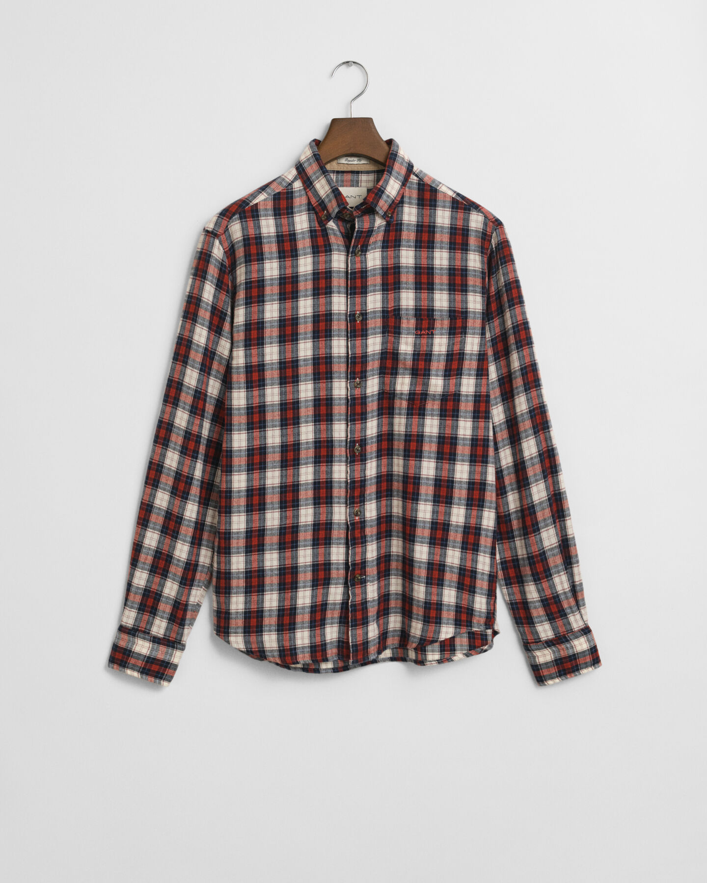 Regular fit ternet Windblown flannelskjorte