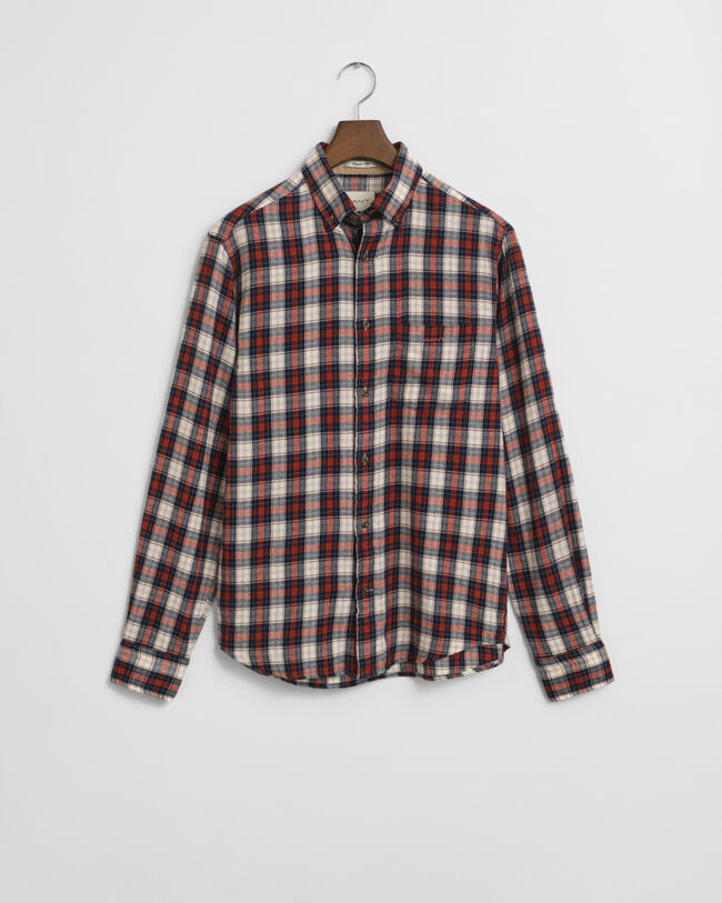 Regular fit ternet Windblown flannelskjorte