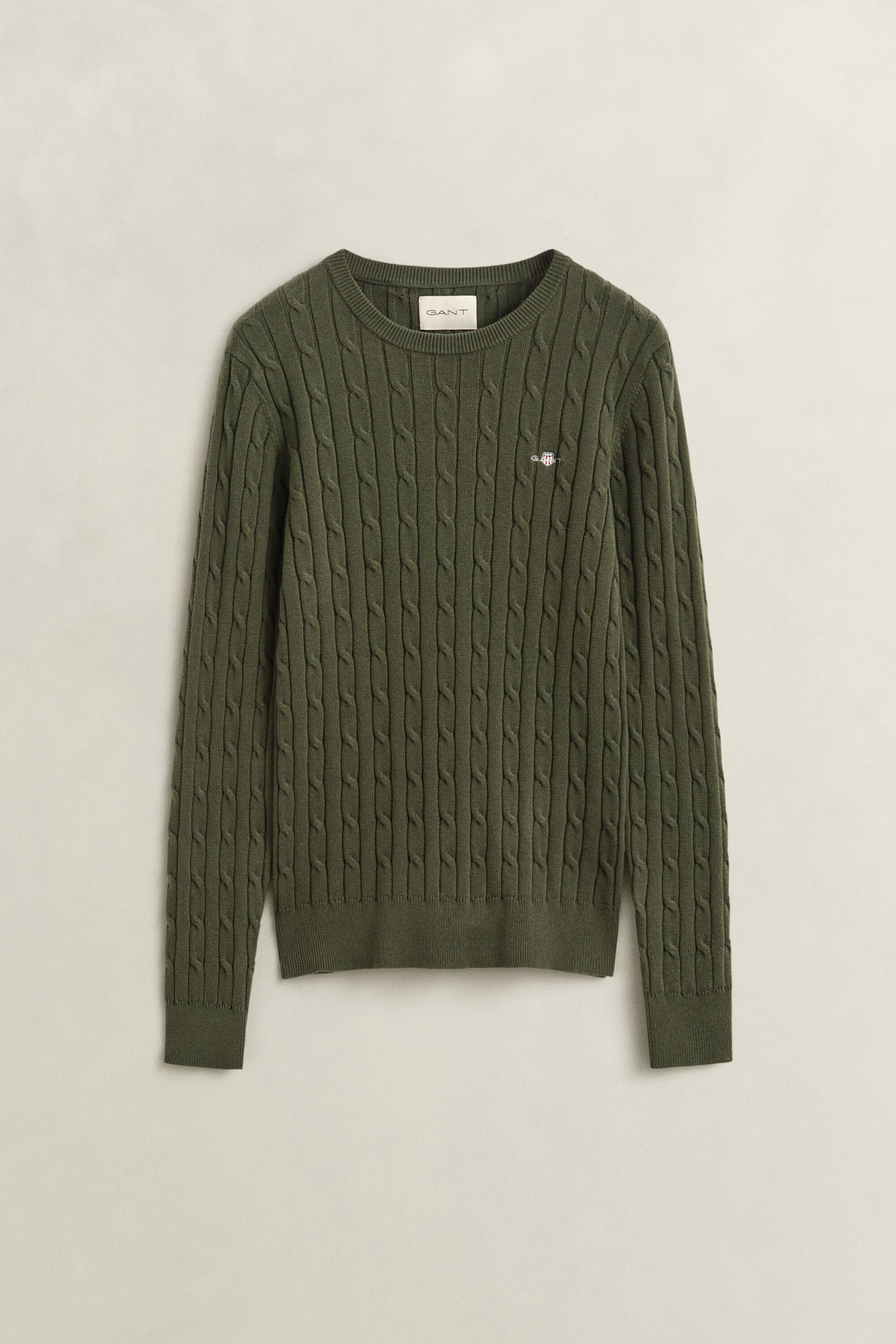 Classic sweater med kabelstrik