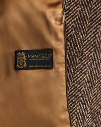 Sildebensmønstret overfrakke