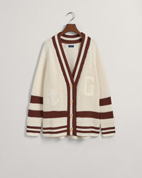Oversized GANT Varsity cardigan