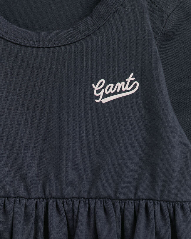 Baby Girl Monogram kjole med hjerte