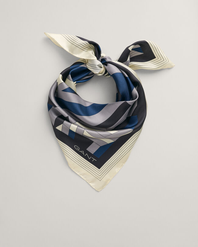 Silketørklæde med Letters-tryk