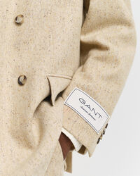 Relaxed fit jakkesæt-jakke med nister og sildebensmønster