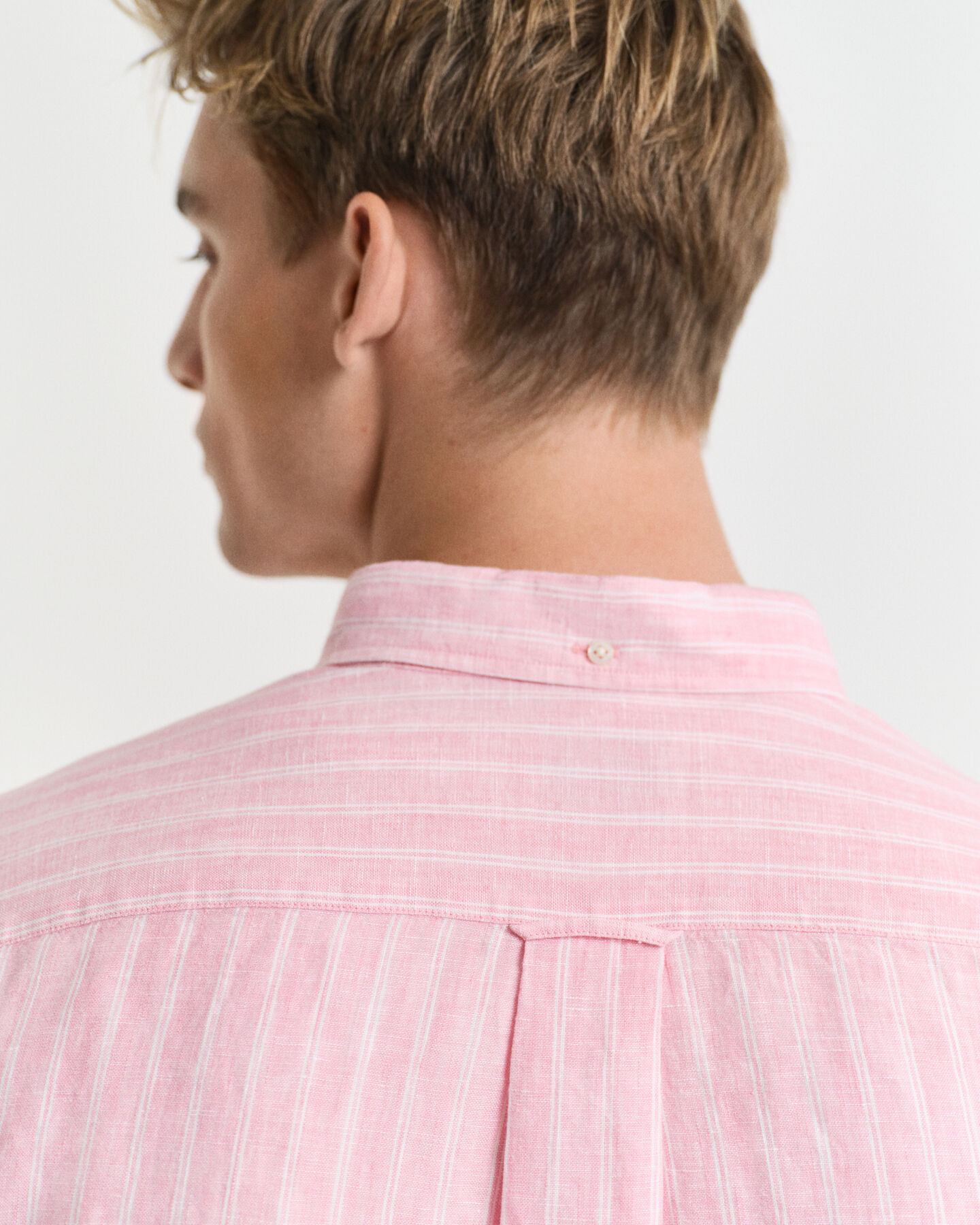 Regular fit stribet skjorte af h&oslash;r