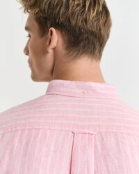 Regular fit stribet skjorte af h&oslash;r