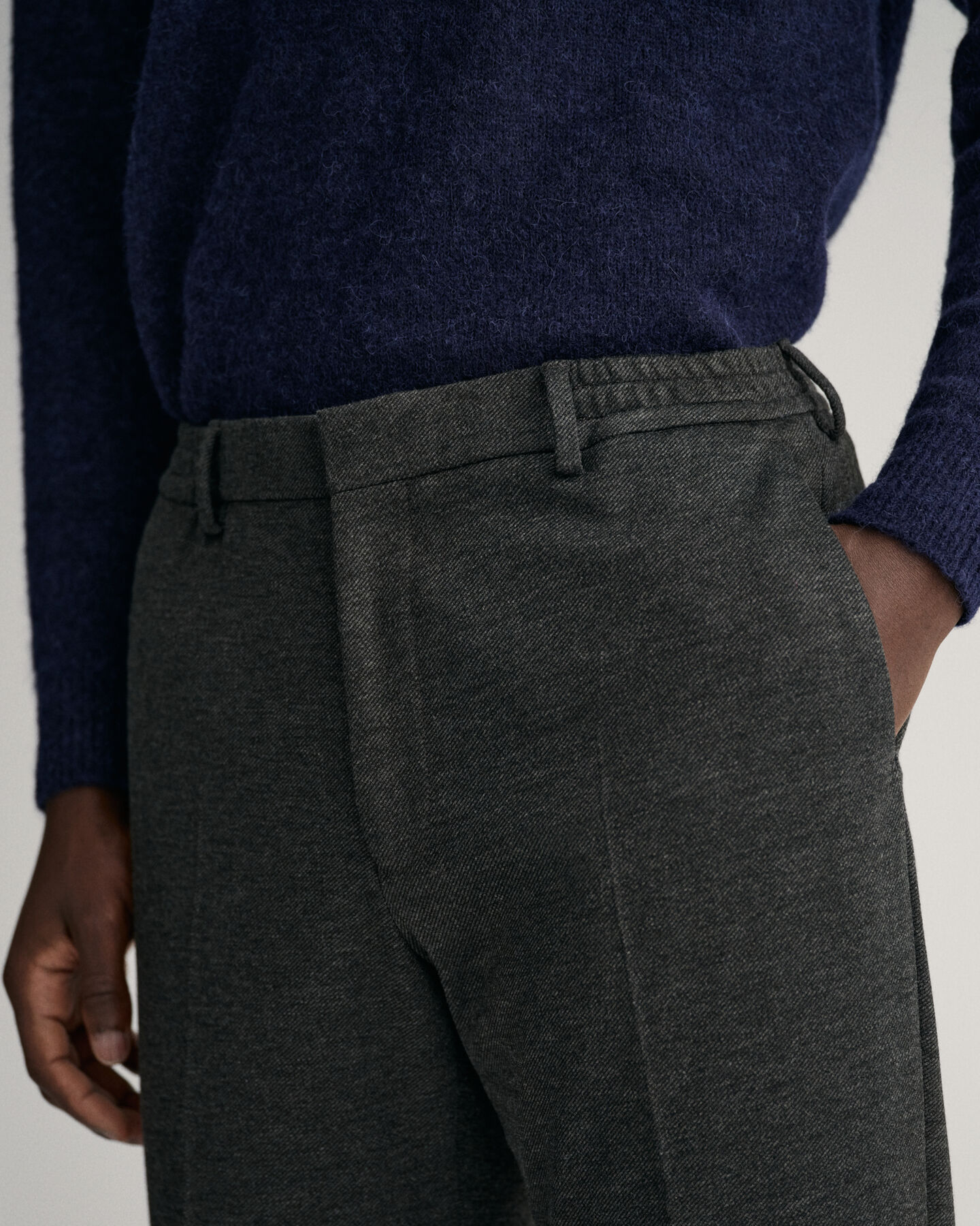 Jakkes&aelig;t-bukser af jersey