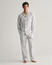 Pyjamasbukser og -skjorte med striber i gave&aelig;ske