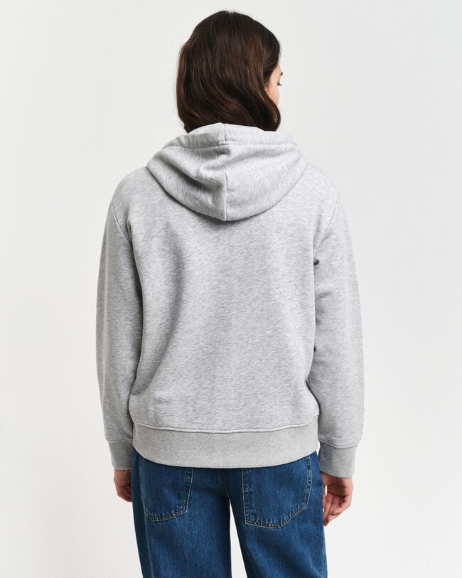 Shield hættetrøje med lynlås