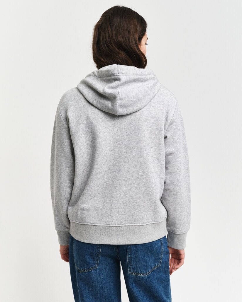 Shield hættetrøje med lynlås