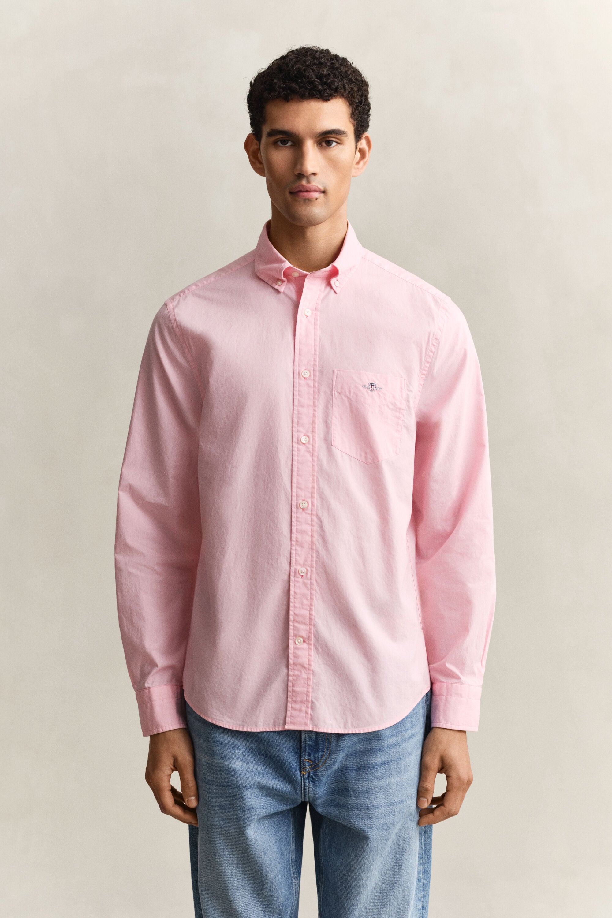 Regular fit klassisk poplin-skjorte