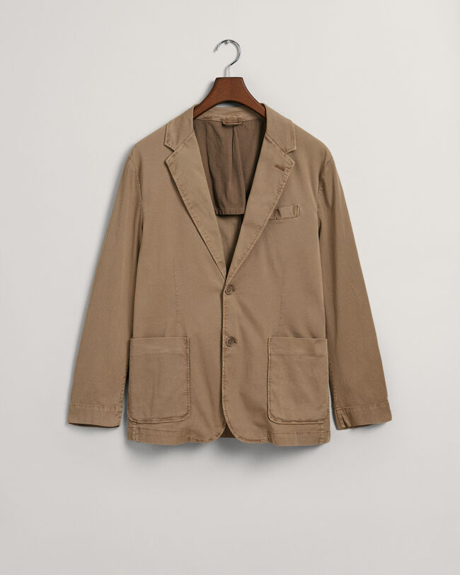 Jakkesæt-blazer af bomuld