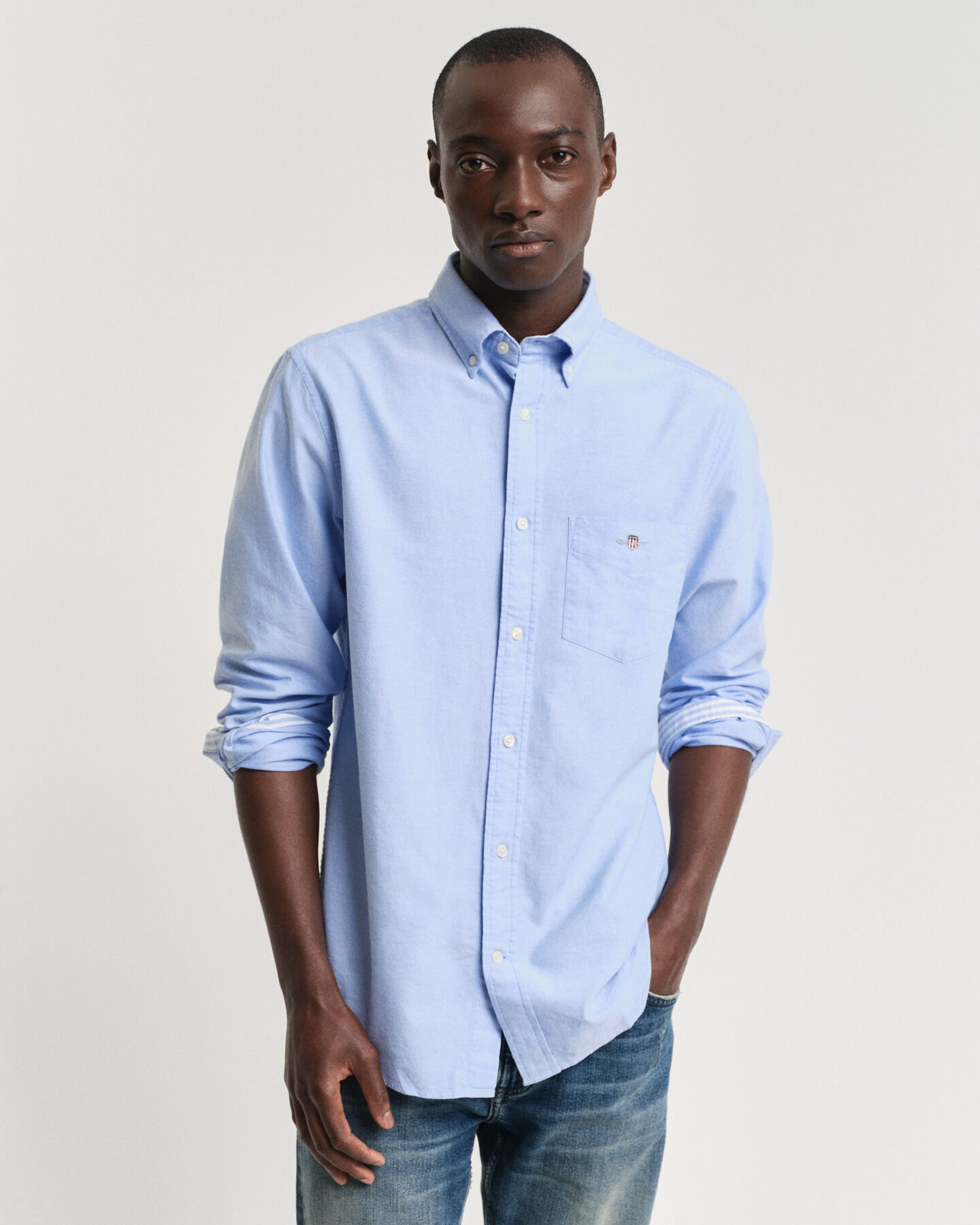 Seasonal Essential Regular fit Archive Shield Oxford-skjorte